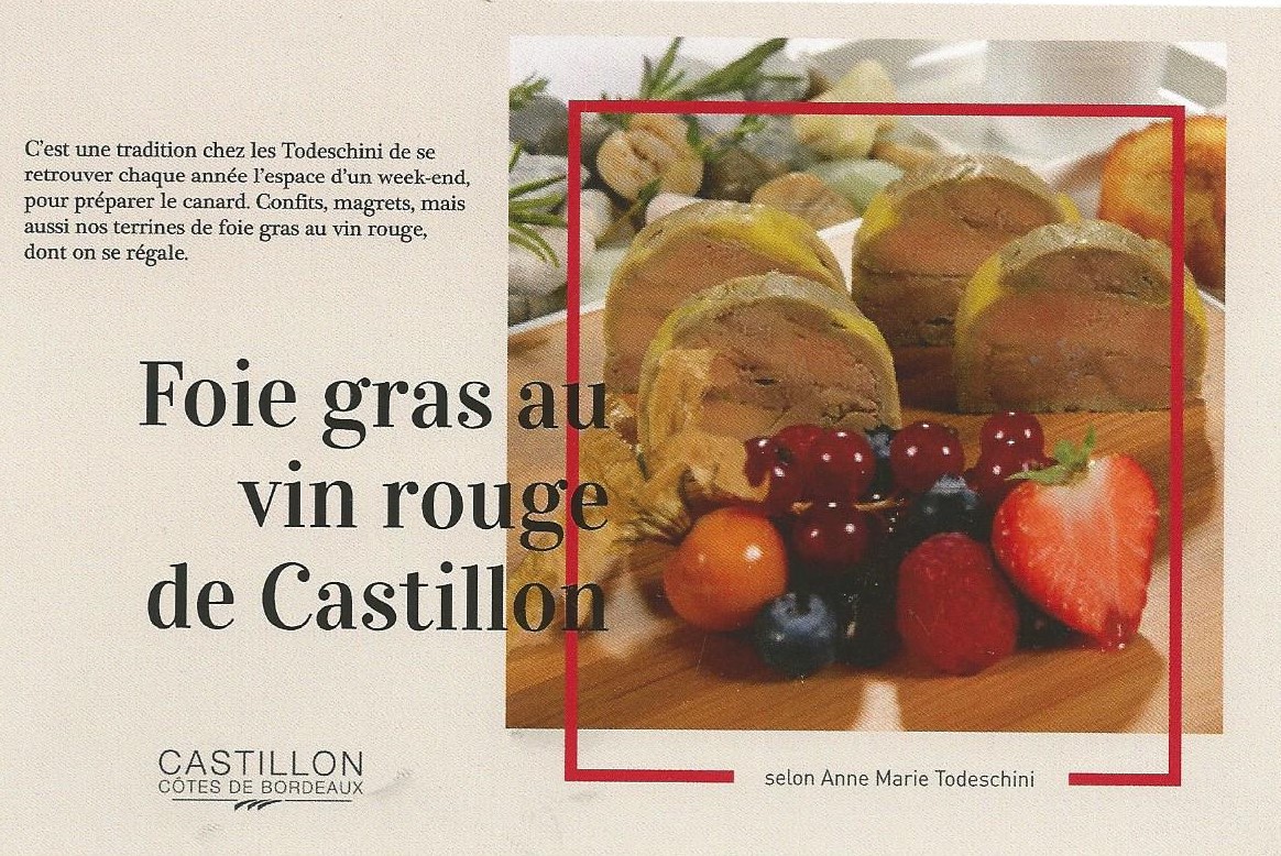 Foie gras au vin rouge de Castillon FrenchWineLove — free download